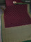 Banarasi georgette saree wine shade and green with allover woven buttas and woven border