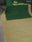Banarasi georgette saree green and pista green with allover woven buttas and woven border