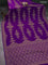 Banarasi crepe saree violet with allover geometric weaves and woven border
