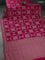 Banarasi crepe saree pink with allover geometric weaves and woven border