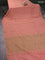 Banarasi crepe saree peach shade with woven buttas in borderless style