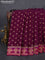 Banarasi crepe saree purple and pink with woven buttas and woven border
