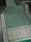 Banarasi uppada silk saree green with allover zari woven brocade weaves and zari woven border