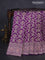 Banarasi uppada silk saree purple with allover zari woven brocade weaves and zari woven border
