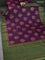 Banarasi tussar silk saree purple and green with thread & zari woven buttas and woven border