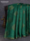 Banarasi tussar silk saree green and pink with thread & zari woven buttas and woven border