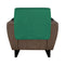 1 Seater Reversible Sofa Cover 179 cm x 165 cm (Emerald & Light Green)