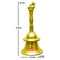 Brass Pooja bell, Brass pooja hand bell, Pooja Bell Online, Brass Hand Bell (Height 3 Inches)