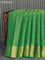 Art chiffon saree green with allover zari woven brocade weaves and zari woven border