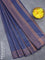 Bamboo silk saree blue with allover copper zari woven butta weaves and zari woven border