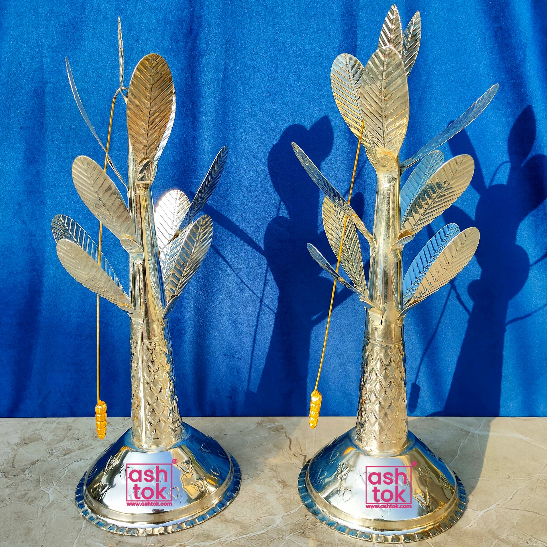 German Silver Tree, Banana Tree, German Silver Decorative Tree (Pack of 2 Pcs)