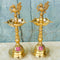 Brass Peacock Diya, Dana Kashi Shamai Puja Diya, Mandir Diya, Puja Diya (Pack of 2 Pcs)