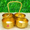 Brass Chopala, Pooja Ingrediants Holding Bowls (Pack of 6 Pcs)