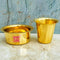 Brass Coffee Dabra, Traditional Coffee Cup and Dabra Set, 2-Piece, Madrasi Filter Coffee Set