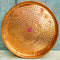 Pure Copper Plate, Copper Thali Hammered Design Online in India.