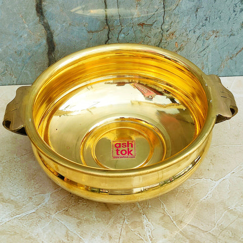 Urli Bowl Brass, Brass Decorative Bowl (Dia 9 Inches)