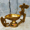 Brass Diya with Designer Handle, Diwali Diya, Brass Diya