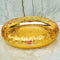 Gold Coated German Silver Round Tray, Serving Tray, Fancy Puja Tray