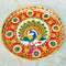 Stainless Steel Meenakari Puja Plate, Peacock Design Puja Thali Plate, Marriage Decorative Plate