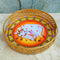 Cow Design Tray Flower Basket, Puja Tray for Temple