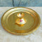 Brass Diya with Attached Plate, Puja Diya for Puja Room