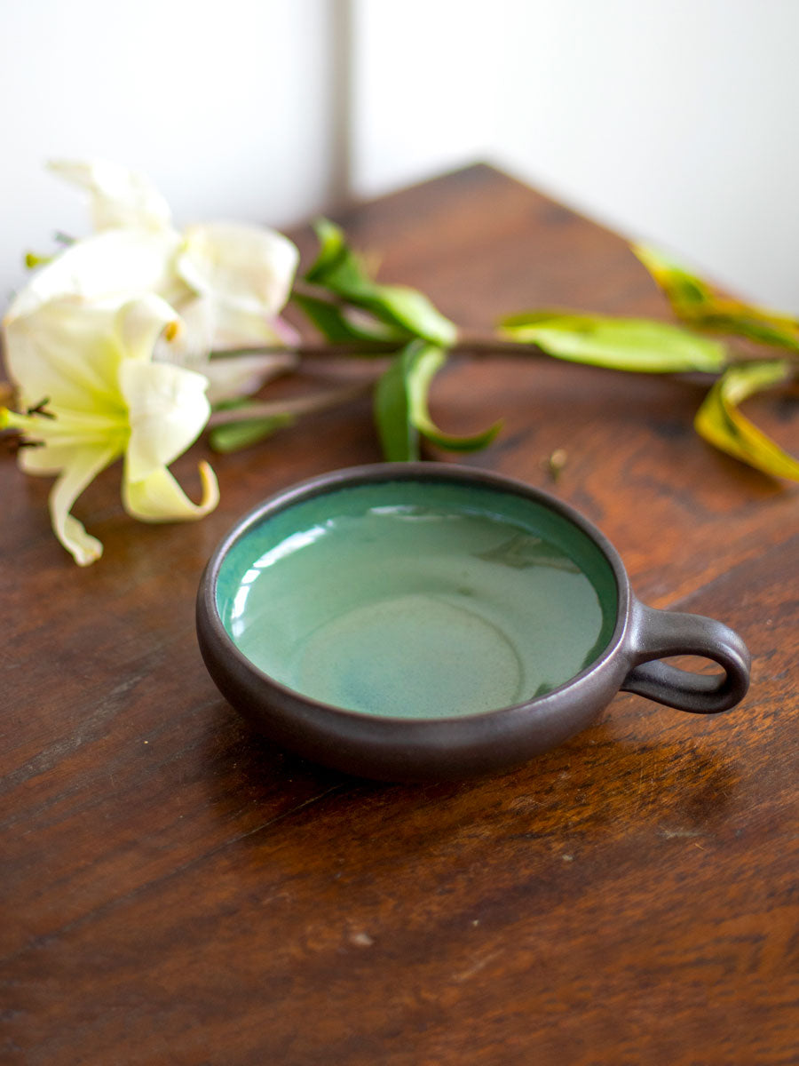 Jade Palace Hand-Thrown Ceramic Wide Bowl