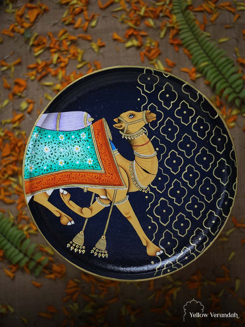 Pichwai Handpainted Wall Plate - 10