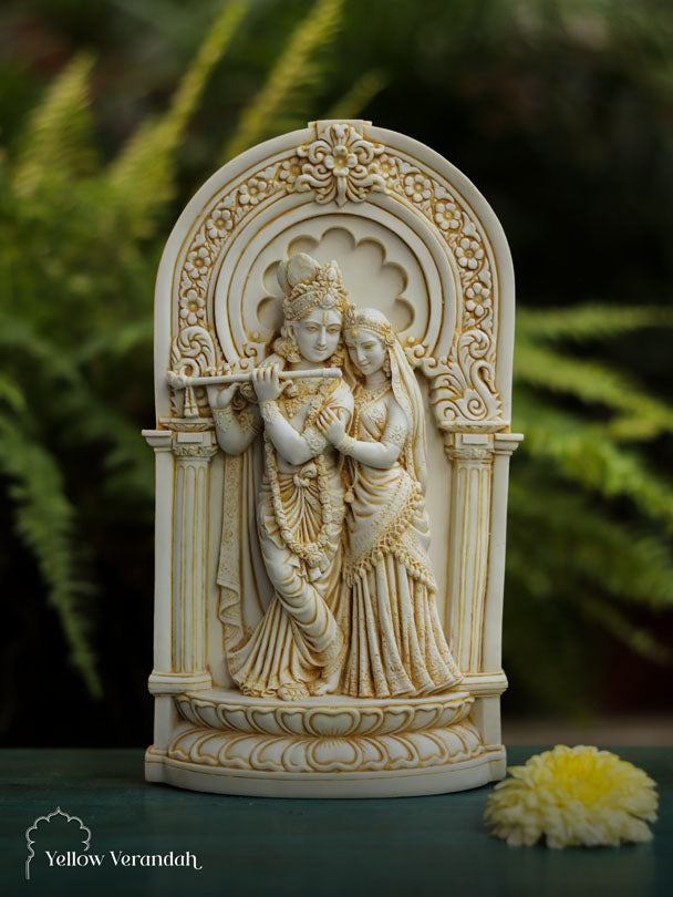 Marble Dust Sculpture - Radha Krishna