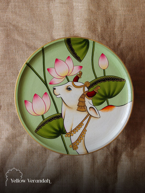 Pichwai Handpainted Wall Plate - 10