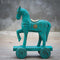 Wooden Horse on Wheel