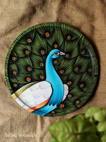 Pichwai Handpainted Wall Plate - 10"