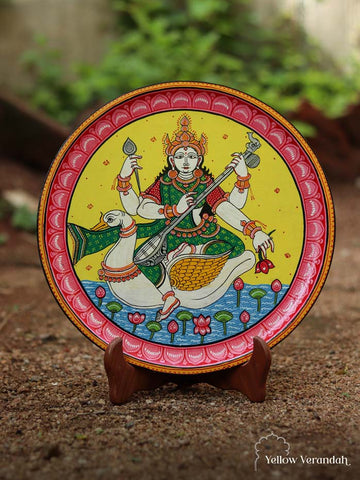 Patachitra Handpainted Wall Plate - 12"