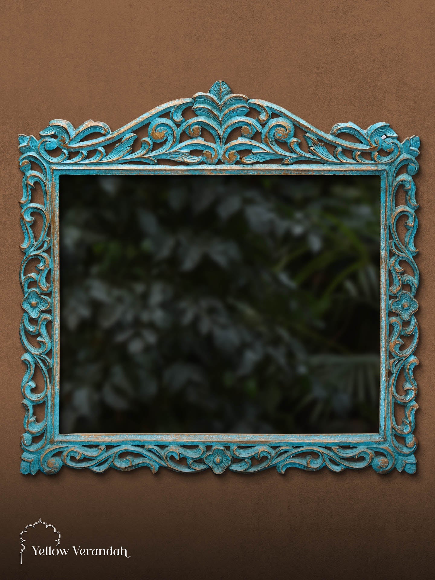 Victorian Wooden Carving Mirror