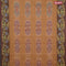 Bengal cotton saree rust shade and brown with allover ikat weaves and thread woven border without blouse