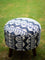Indigo Love Solid Wood Ottoman