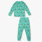 Boys Knitted Printed T-Shirt With Pyjama SleepWear Set