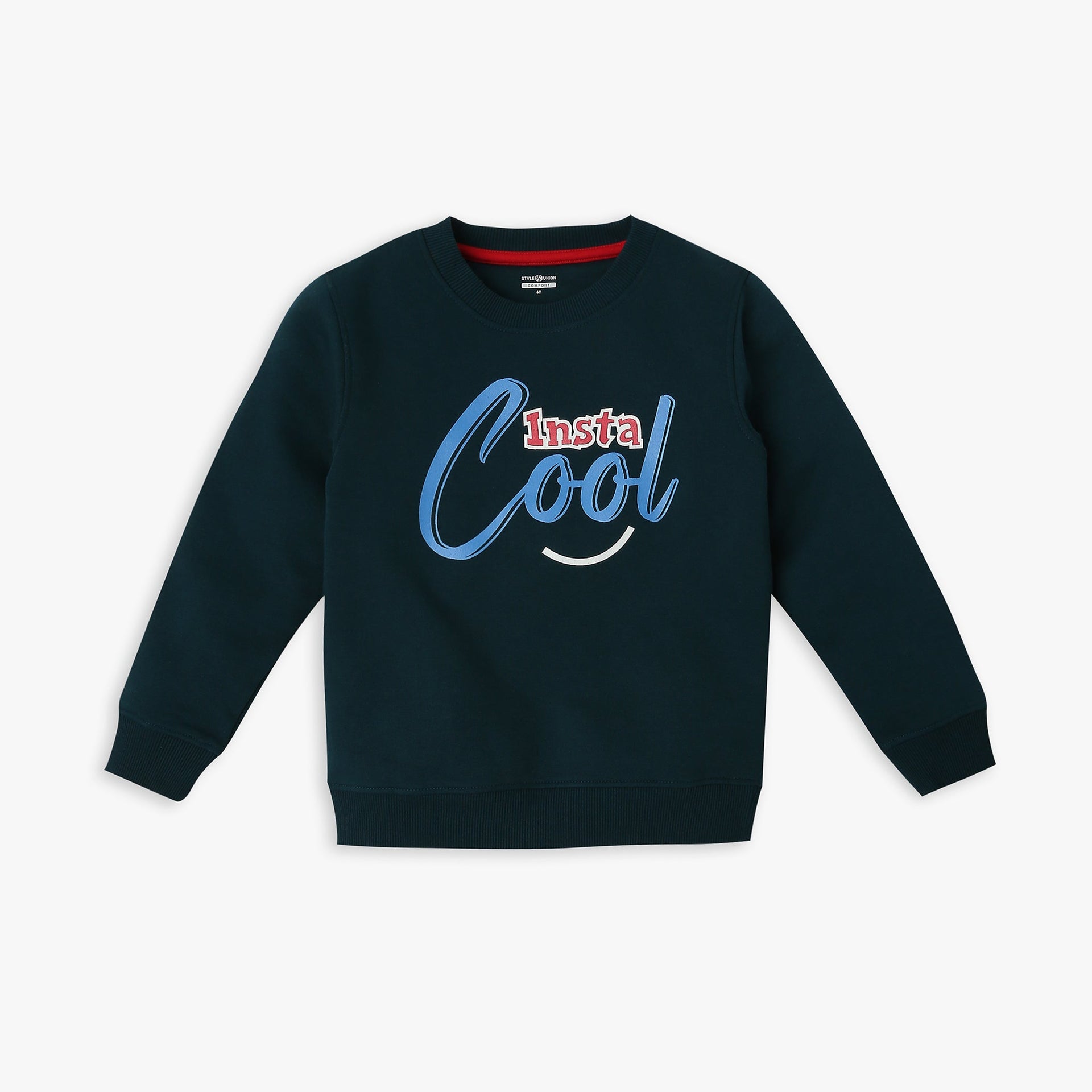 Boy's Regular Fit Graphic Sweat Tee