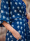 Jheel Indigo Printed Modal Kaftan Maxi Dress