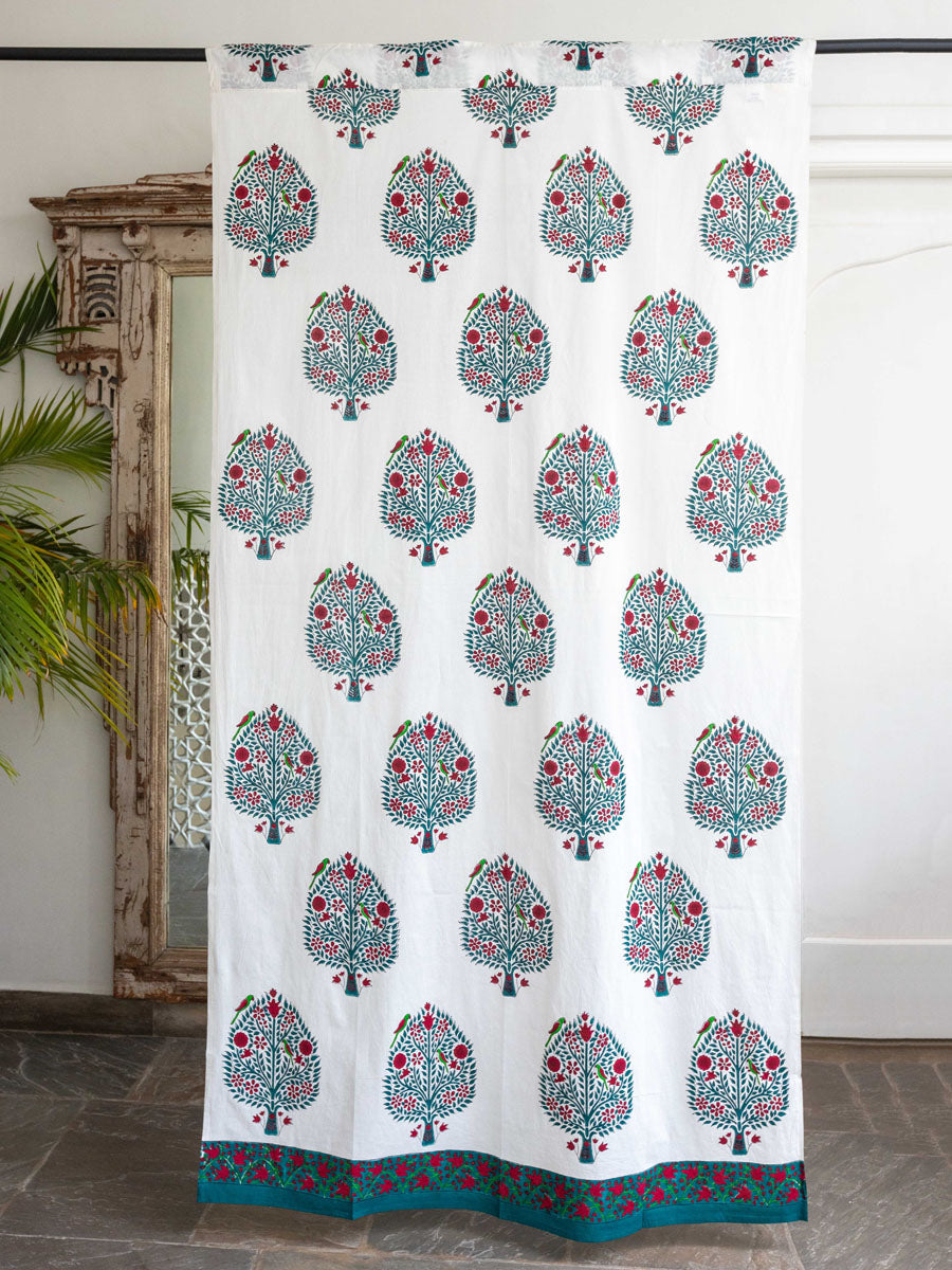 Kalpavriksha Block Printed Cotton Curtain