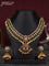 Antique guttapusalu necklace changable pendant with kemp & cz stones and pearl & pink beads hangings