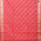 Banarasi kota saree pink shade with allover thread & zari weaves and zari woven border