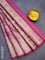 Banarasi kota saree dark pink and maroon with allover thread & zari weaves and zari woven border