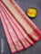 Banarasi kota saree light pink and pink with paisley zari woven buttas and floral zari woven border