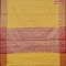 Banarasi kota saree yellow and red with zari woven paisley buttas and zari woven border