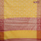 Banarasi kota saree yellow and pink shade with allover zari weaves and zari woven border