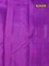 Pure kanjivaram silk saree purple with zari weaves & buttas in borderless style borderless style