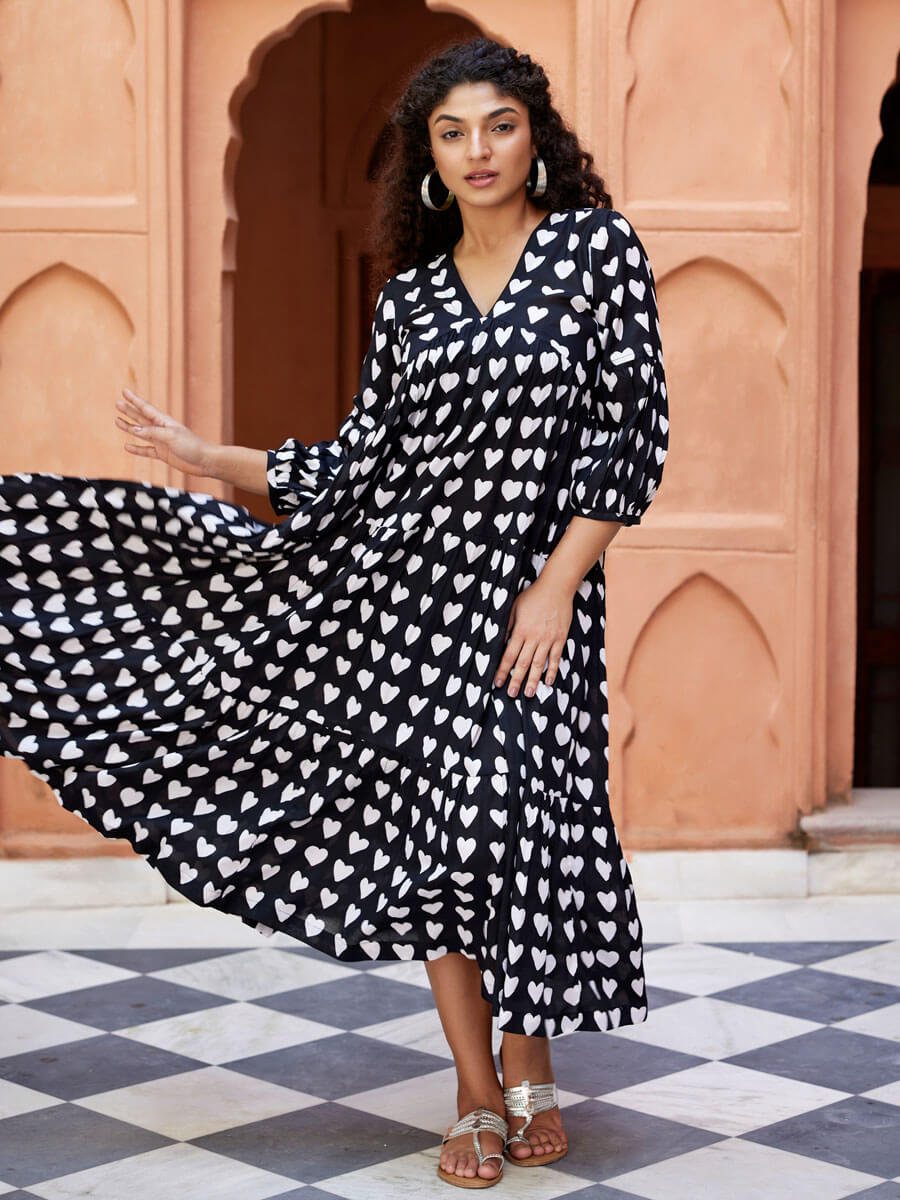 Lover Black Modal Maxi Dress