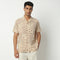Camp Collar Half Sleeve Short Length Relaxed Fit Cuban Printed Shirt
