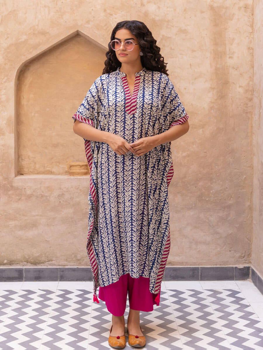 Set of 2 - Cocktail Kaftan Kurta and Palazzo