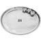 Mandi Plate, Thala Stainless Steel With 3 Bowls Arabian Mandi Plate Diameter 26 Inches